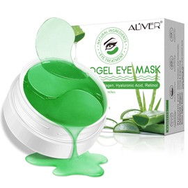 Aloe Vera Eye Patches,Hydrogel Eye Masks for Dark Circles,Anti Wrinkle Treatment,Under Eye Gel Pads,Eye Mask for Puffy Eyes, Skincare,Hydrating | 60 Pieces/30 Pair (aloe vera)