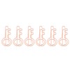 100Pcs Paper Clip Metal Rose Gold Color Urheen Design Paperclip