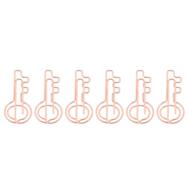 100Pcs Paper Clip Metal Rose Gold Color Urheen Design Paperclip
