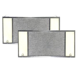 Air Filter Factory 8-1/4 x 23-1/2 x 3/8 Inches Range Hood Aluminum Lens Grease Filters 2-Pack