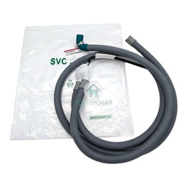 LG 5215ER2002G Genuine OEM Drain Hose Assembly (Grey) for LG Dishwashers