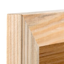 Rustic Wooden Poster Picture Frame 18x24 - Natural Solid Eco Distressed Wood for Wall Mounting Barnwood Photo Frame