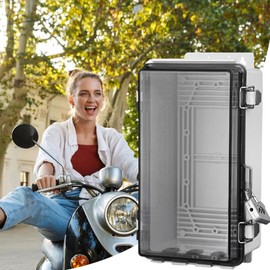 Outdoor Electrical Box Waterproof - Project Enclosure with Transparent Cover - Dustproof Case with Lock, Protect Outlet, Plug, Power Strip