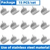 15pcs Stainless steel fence spikes security anti climb Intruder Deterrent