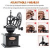 Coffee Grinder,Wooden Coffee Bean Grinder Manual Coffee Grinder Roller, Antique