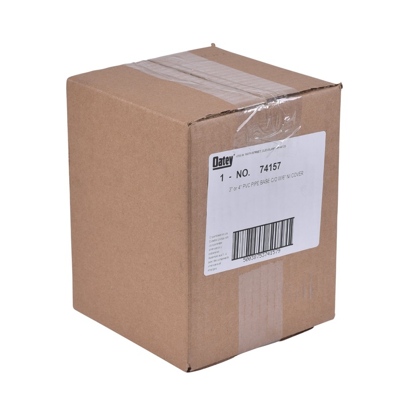 Oatey 74157 PVC General Purpose Cleanout with 6-Inch NI Cover,