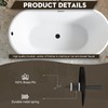 Trip Lever Tub Trim Kit Set with Two Hole Overflow