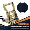 SALUINOKI 1.5 inch Ratchet Straps Heavy Duty 8 Pack 1-1/2