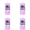 Pack of 4 Scented Candles Lavender Purple Pillar Candles 11