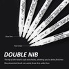 OAAO Set of 6 Double-Ended White Textile Painting Pens with