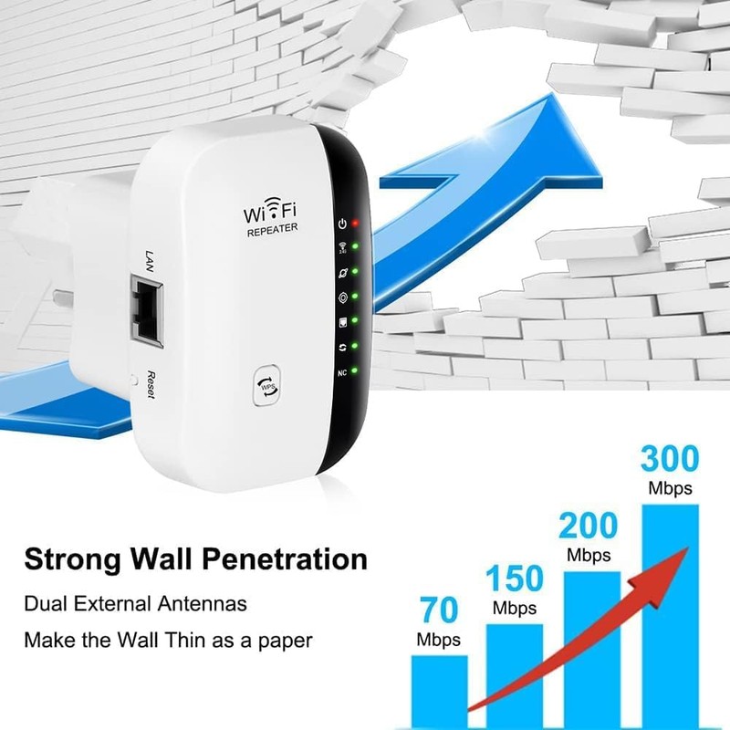 Yakiter WiFi Extender, Signal Booster Up to 5000sq. ft and