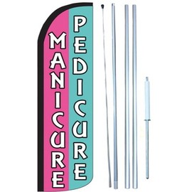 Manicure-Pedicure Swooper Windless Flag Kit (full sleeve flag)