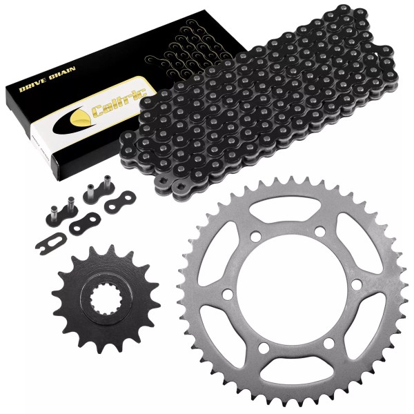 Caltric Black Drive Chain And Sprocket Kit for Yamaha R6