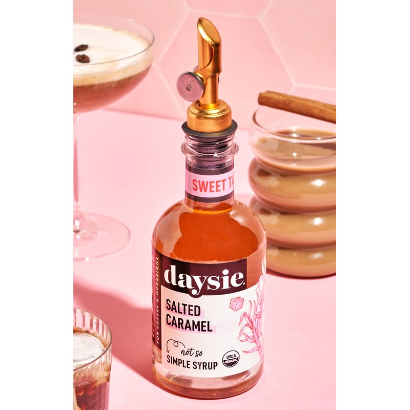 Daysie Certified Organic Salted Caramel Syrup, 6.76 Fluid Ounces, Pack