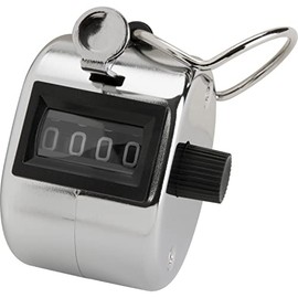 Sparco Tally Counter with Finger Ring, Silver (SPR24100)