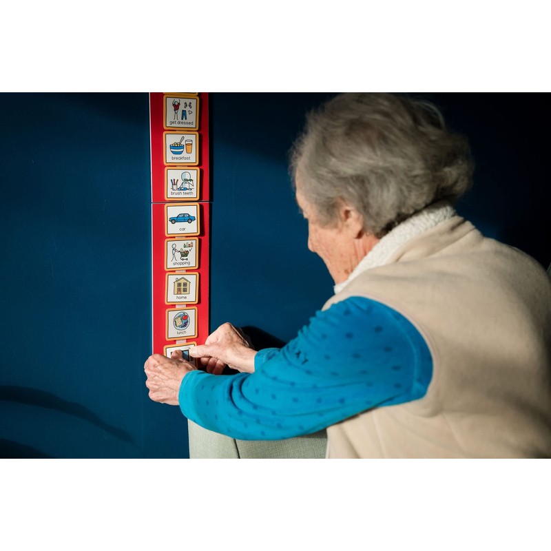 Visual Timetable for Adults Visual Schedule communication cards dementia board