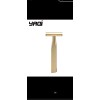 Yaqi Aluminum Matte Gold Bar Three Piece Double Edge Safety