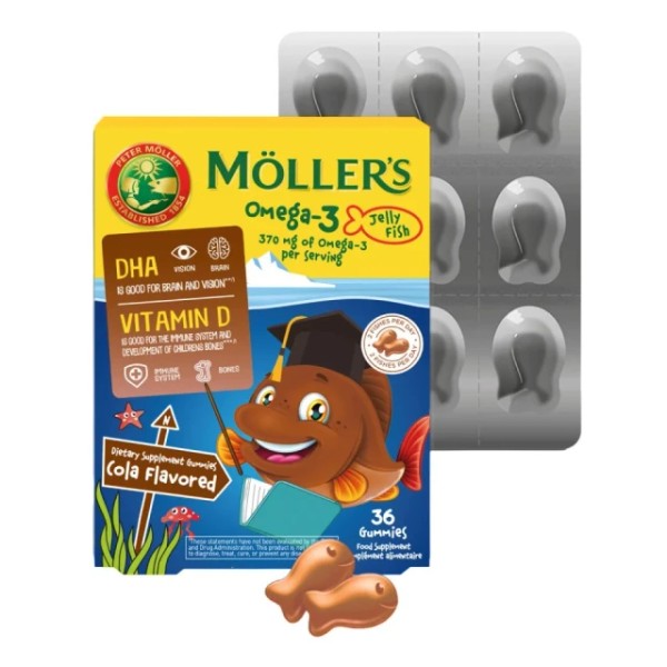 Moller's Omega 3 Kids Cola x 36 Gummies