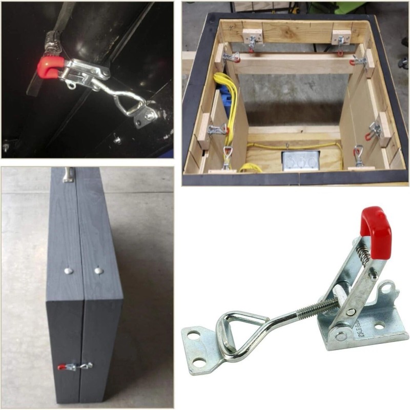 DasMarine 10Pcs Heavy Duty Toggle Latch Catches Adjustable Lock Clamp