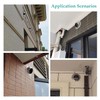 4 Inch Black Circular Arc Air Vents, JSIXASO Stainless Steel