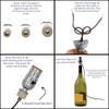 Creative Hobbies Silver Finish Bottle Lamp Kit with 3 Rubber