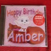 HAPPY BIRTHDAY Children Music CD's Allison Amanda Jasmine Amber Mary