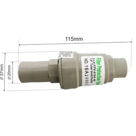2.75 bar (40 psi) pressure regulator for 1/4 inch (6.35 mm) water hose, protects your refrigerator and water filter from too high pressure