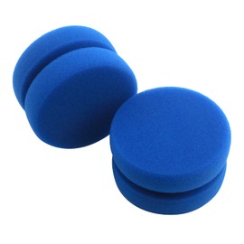 Tulead Blue Paint Sponge Double Layer Painting Sponge Paint Sponge Applicator 80x48mm Reusable Round Paint Sponges Pack of 2