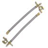 CKAuto 2 pcs 12"/300mm Metal Valve Stem Extenders, Universal Valve