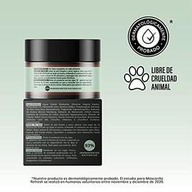 Mascarilla Facial Refrescante e Hidratante- Arcillas Puras (Kaolin y Bentonita)  Aloe VeraXilitol- Limpia e Hidrata- Energiza y Suaviza-Desinflama y  