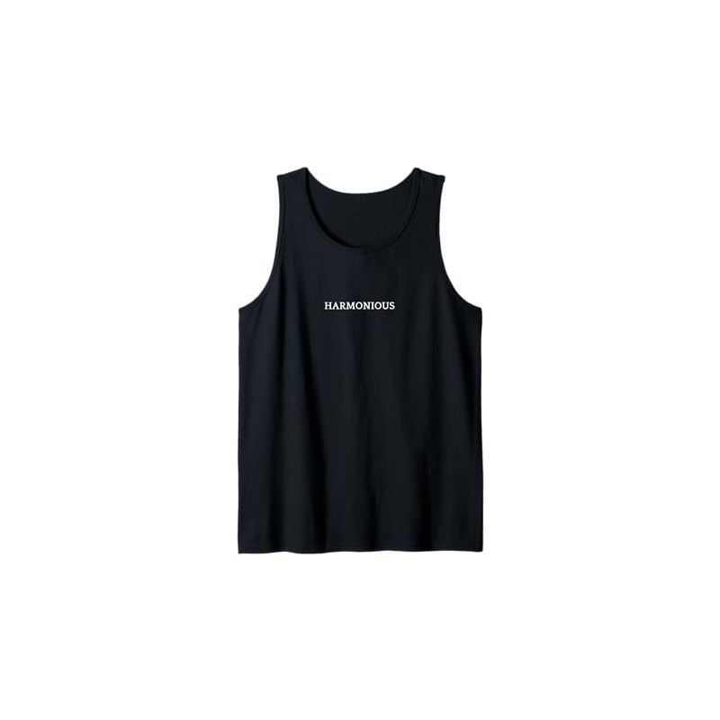 Harmonious English Word Apparel Tank Top