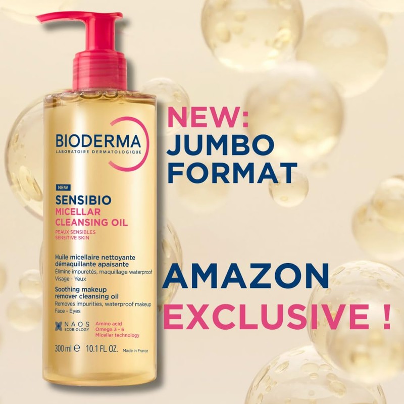 Bioderma Sensibio Micellar Cleansing Oil, 1st Ecobiological Micellar Formula Gentle