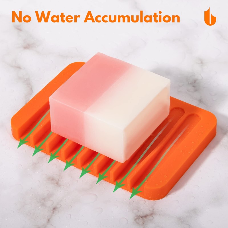 Urbanstrive Soap Dish Shower Waterfall Soap Tray Holder for Bathroom,