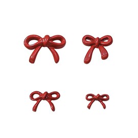 Red Bow Nail Charms Alloy Bow Charms Nails Cute Bow Knot Nail Charms Multiple Sizes Ribbon Bow Nails Charms Bows Nail Art Charms Nail Design Nail Decoration Nail Accessories Nail Art