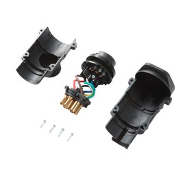 Feuunly 7 to 13 Pin Trailer Adapter Plug, Trailer Adaptor 7 to 13 Pin 12 V, According to ISO 1724 and ISO 11446, for Trailers Cars Lorries RV Caravan