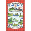 Scottish Souvenir Tea Towel Gift Tartan Landmarks Scenes Edinburgh Castle Piper
