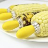 Zoie + Chloe Stainless Steel Corn Holders - Interlocking Corn