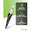 Pinava Step Drill HSS Cobalt Pro 4XSPIRAL [Faster, Precise, Durable]