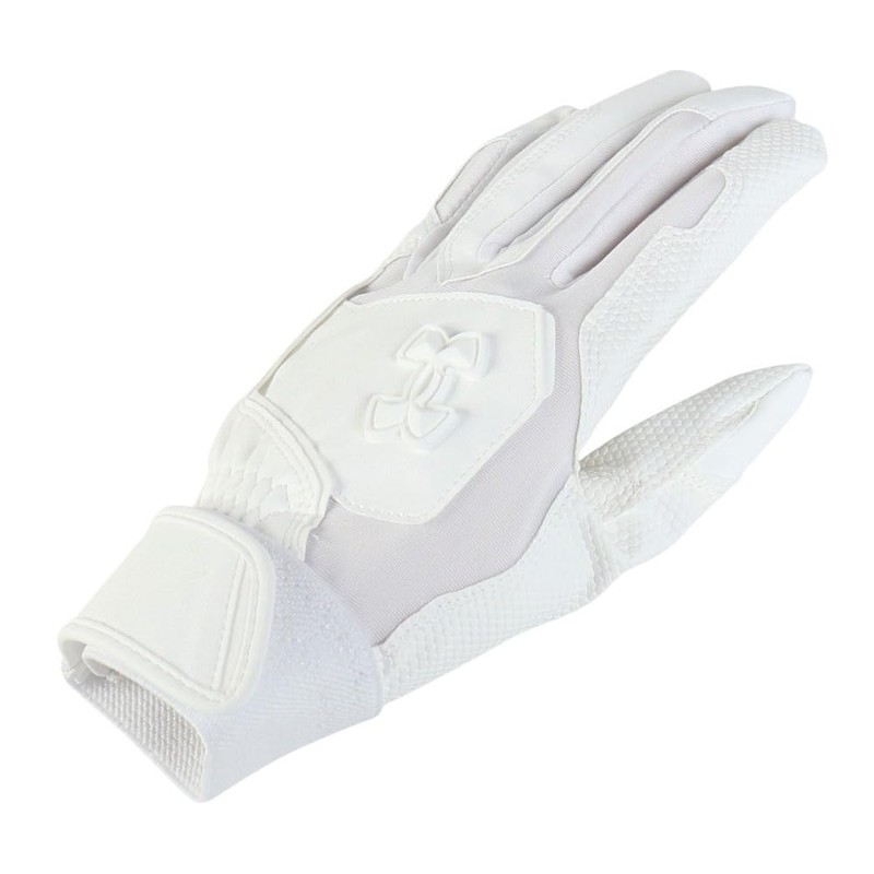 UA Clean Up Batting Gloves, Colorless, 6001311 (100), White, White,