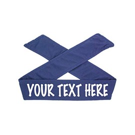 Design Your OWN TIE Headband - Custom TIE Headband - Non Sparkle Words Letters - TIE Headband (Navy)