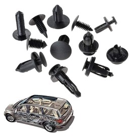 Baceyong 240Pcs/Kit Car Body Push Type Retainers Push Type Pin Rivet, Car Body Retainer Trim, Clip Panel Moulding Assortment