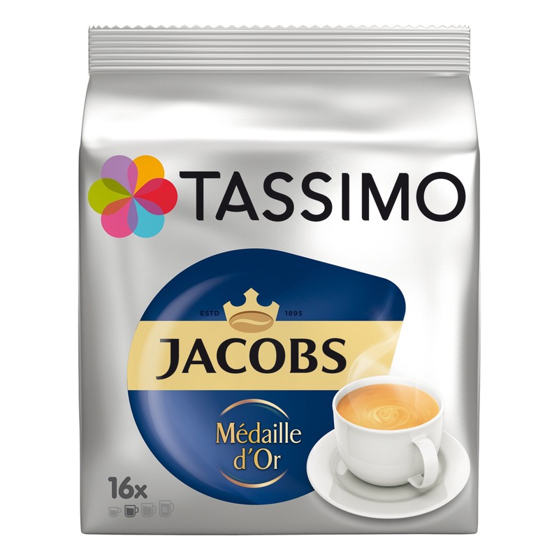 Tassimo Jacobs Krönung Médaille d´Or, Rainforest Alliance Certified, 16 T-Discs