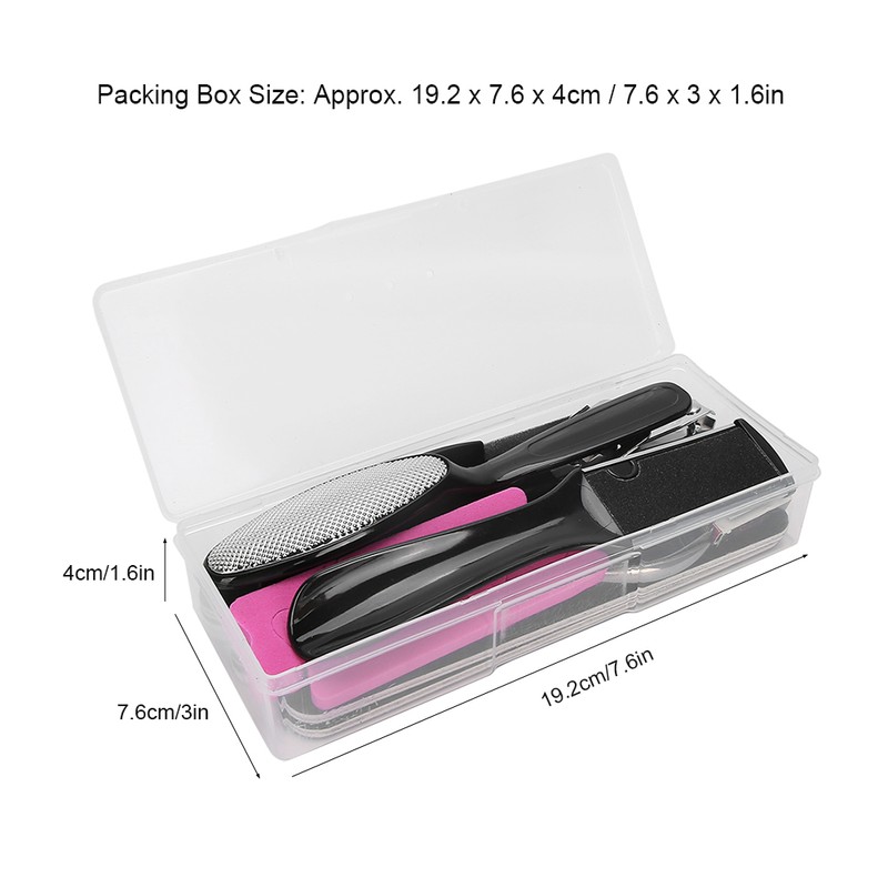 20pcs Pedicure Tool Set Calluses Removal Dead Skin File Foot