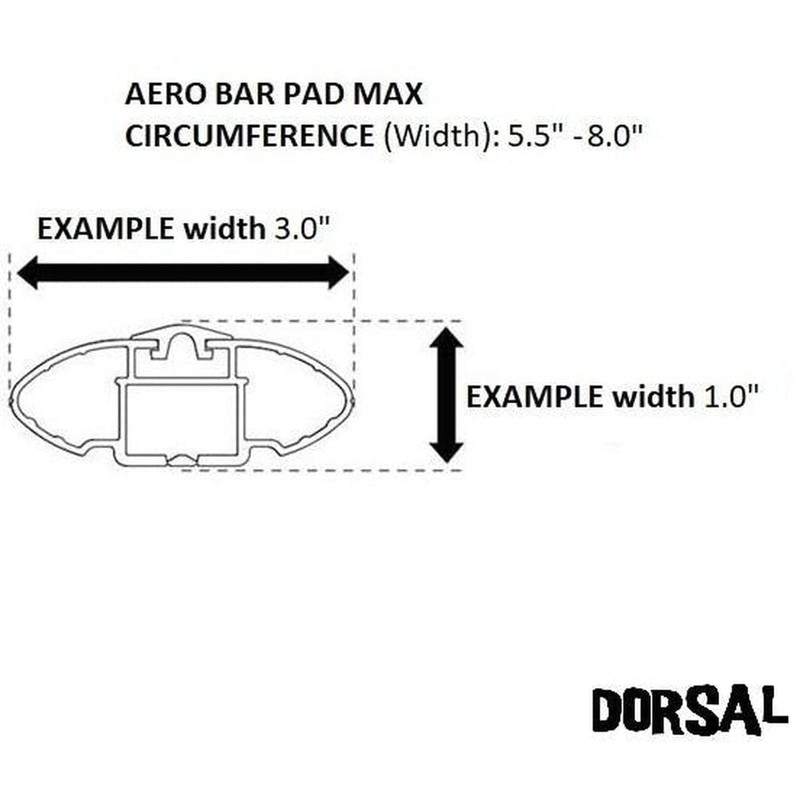 DORSAL Aero Roof Rack Pads with 15 ft Surf Straps