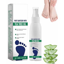 Ximonth Foot Sanitizer Spray with Tea Tree Oil,Clear Foot Sanitizer Spray,Tea Tree Oil Foot Spray, 100 ml/3.5 oz - Specification: 1 bottle
