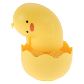 CAPASTEC Duck Shape Dish Brush with Handle, Cartoon Kitchen Brushes for Cleaning, Dish Scrubber Cleaning Brush for Sink, Pots, Pans, Yellow