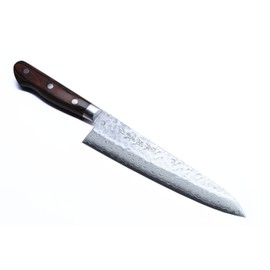 Yoshihiro VG10 16 Layer Hammered Damascus Gyuto Japanese Chefs Knife (7'' (180mm))
