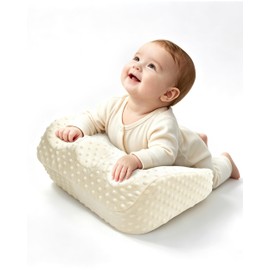 Tummy Time Prop Pillow for Baby Gas, Colic & Reflux Relief, Yellow