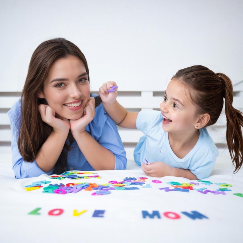 910Pcs Foam Letter Stickers, Foam Letters for Crafts of Adhesive