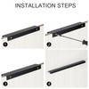 Heveer Black Furniture Handles, 80 mm, Hidden Cabinet Handles, Kitchen